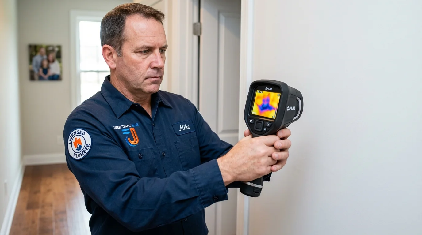 Thermal imaging leak detection by Johns Plumbing LLC in Hebbronville